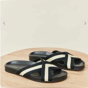 Jenni Kayne cotton crossover sandals